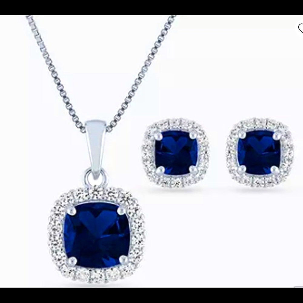 Sapphire Jewelry Set